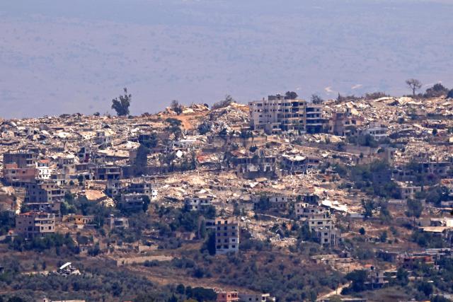 A general view shows destroyed houses in Lebanon's border village of Khiam on July 13, 2026. Last month, Lebanon and Israel concluded a US-backed framework agreement aiming to pave the way for a permanent end to hostilities.It was preceded by a memorandum of understanding between Iran and the United States to end the broader Middle East conflict, which included a ceasefire in Lebanon. Despite this, Israel still carries out intermittent strikes on southern Lebanon. (Photo by AFP)