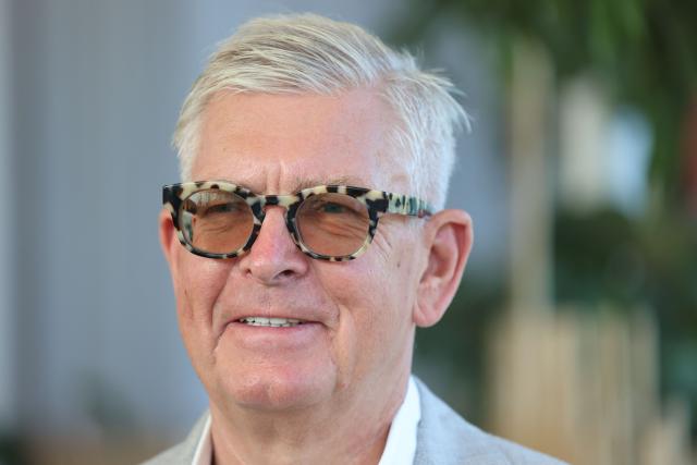 Borje Ekholm, CEO of Swedish multinational networking and telecommunications company  Ericsson, poses before commenting on the company's latest interim report at their headquarters in Stockholm, Sweden, on July 14, 2026. (Photo by Par BACKSTROM / TT NEWS AGENCY / AFP) / Sweden OUT