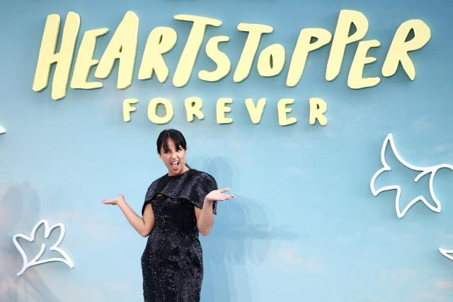 Actor Leila Khan arrives on the red carpet for the world premiere of the film "Heartstopper Forever" in central London on July 14, 2026. (Photo by Henry NICHOLLS / AFP)
