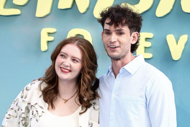 English writer and producer Alice Oseman and Producer Patrick Walters arrive on the red carpet for the world premiere of the film "Heartstopper Forever" in central London on July 14, 2026. (Photo by Henry NICHOLLS / AFP)
