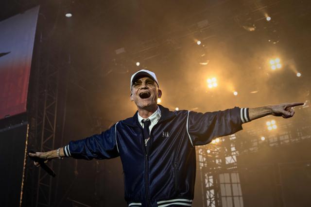 French singer Gaëtan Roussel performs on stage during the 42nd Francofolies music festival, in La Rochelle, western France, on July 14, 2026. Created in 1985, the festival is dedicated to French-language and francophone music and runs until July 14, 2026. (Photo by Philippe LOPEZ / AFP)