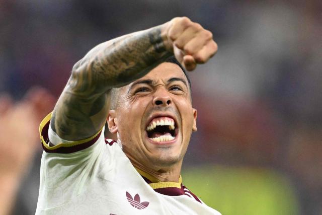 Spain's defender #12 Pedro Porro celebrates after his team won the 2026 World Cup football tournament semi-final match between France and Spain at the Dallas Stadium in Arlington on July 14, 2026.  (Photo by MAURO PIMENTEL / AFP)