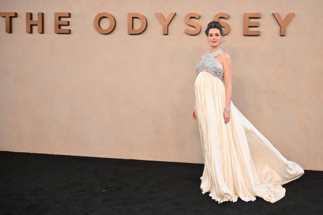 US actress Anne Hathaway attends "The Odyssey" premiere at the AMC Lincoln Square in New York on July 14, 2026. (Photo by ANGELA WEISS / AFP)