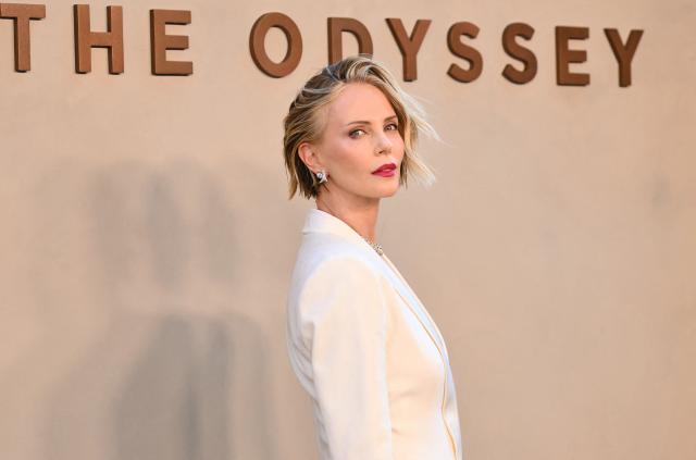 US-South African actress Charlize Theron attends "The Odyssey" premiere at the AMC Lincoln Square in New York on July 14, 2026. (Photo by ANGELA WEISS / AFP)