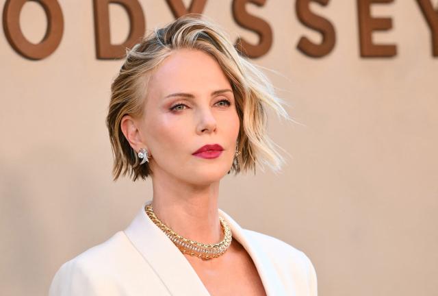 US-South African actress Charlize Theron attends "The Odyssey" premiere at the AMC Lincoln Square in New York on July 14, 2026. (Photo by ANGELA WEISS / AFP)