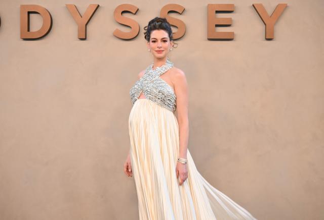 US actress Anne Hathaway attends "The Odyssey" premiere at the AMC Lincoln Square in New York on July 14, 2026. (Photo by ANGELA WEISS / AFP)