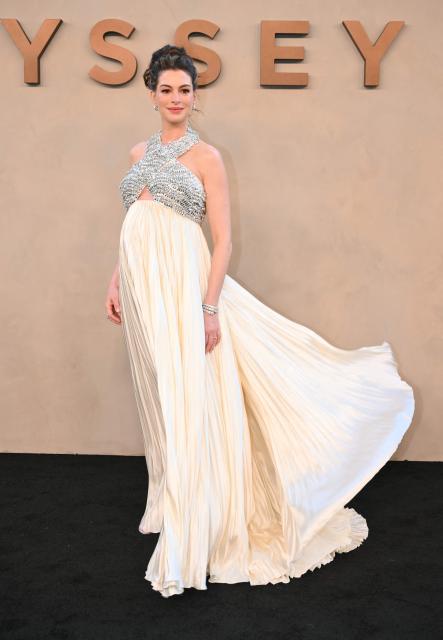 US actress Anne Hathaway attends "The Odyssey" premiere at the AMC Lincoln Square in New York on July 14, 2026. (Photo by ANGELA WEISS / AFP)