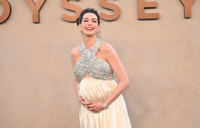 US actress Anne Hathaway attends "The Odyssey" premiere at the AMC Lincoln Square in New York on July 14, 2026. (Photo by ANGELA WEISS / AFP)