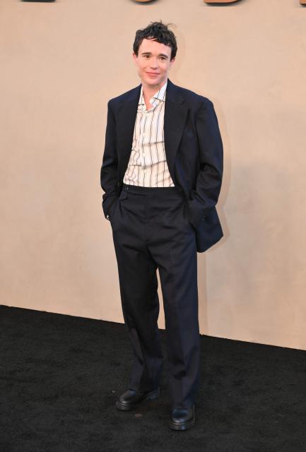 US actor Elliot Page attends "The Odyssey" premiere at the AMC Lincoln Square in New York on July 14, 2026. (Photo by ANGELA WEISS / AFP)