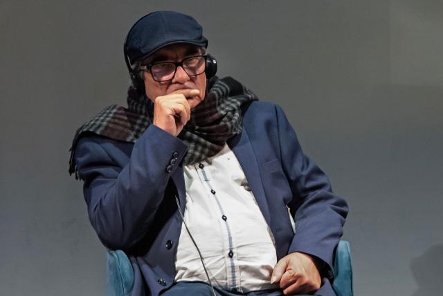 Former Revolutionary Armed Forces of Colombia (FARC) commander Rodrigo Londono, aka Timochenko, attends the International Congress ‘10 Years of the Peace Agreement: Between Signature and Reality’ in Bogota on July 14, 2026. (Photo by ESTEBAN VEGA LA-ROTTA / AFP)