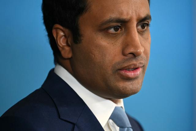 Reform UK's Head of Policy Zia Yusuf speaks during a party press conference in central London on July 15, 2026. (Photo by JUSTIN TALLIS / AFP)