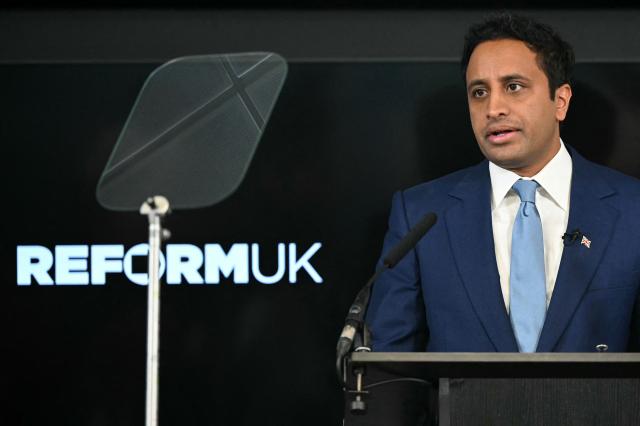 Reform UK's Head of Policy Zia Yusuf speaks during a party press conference in central London on July 15, 2026. (Photo by JUSTIN TALLIS / AFP)