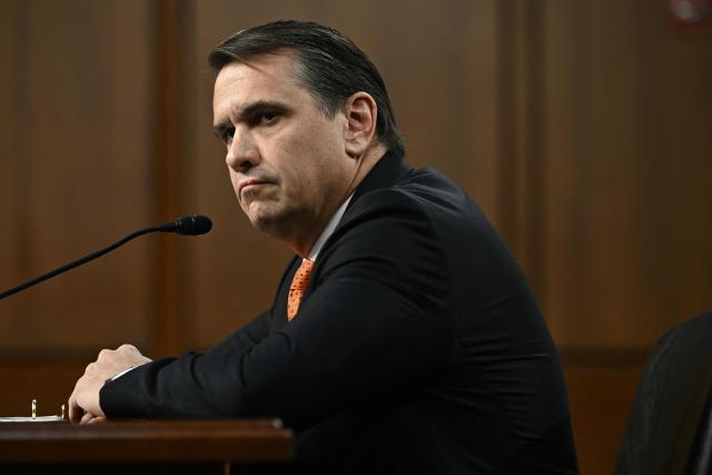 Acting US Attorney General Todd Blanche testifies during a Senate Judiciary Committee hearing on his nomination to be Attorney General, on Capitol Hill in Washington, DC, on July 15, 2026. President Donald Trump's pick to be the next US attorney general -- his former personal defense lawyer Todd Blanche -- faces what is expected to be a contentious Senate nomination hearing on Wednesday. (Photo by Brendan SMIALOWSKI / AFP)