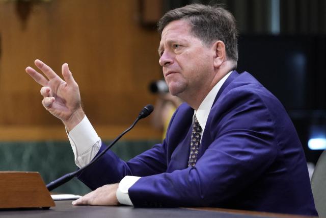 Jay Clayton, US Attorney for the Southern District of New York, testifies during a Senate Intelligence Committee hearing on his nomination to be Director of National Intelligence, on Capitol Hill in Washington, DC, on July 15, 2026. (Photo by Ken Cedeno / AFP)