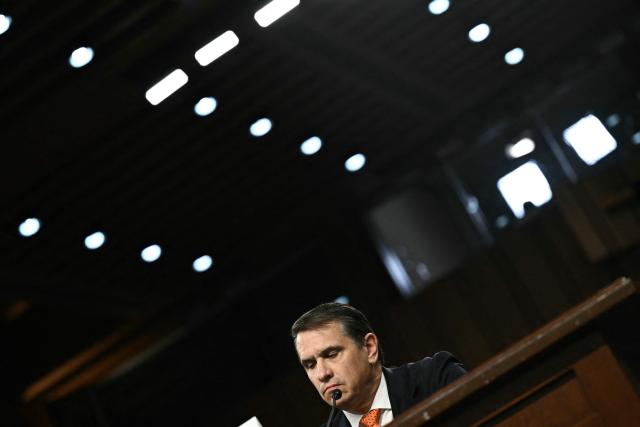 Acting US Attorney General Todd Blanche testifies during a Senate Judiciary Committee hearing on his nomination to be Attorney General, on Capitol Hill in Washington, DC, on July 15, 2026. President Donald Trump's pick to be the next US attorney general -- his former personal defense lawyer Todd Blanche -- faces what is expected to be a contentious Senate nomination hearing on Wednesday. (Photo by Brendan SMIALOWSKI / AFP)
