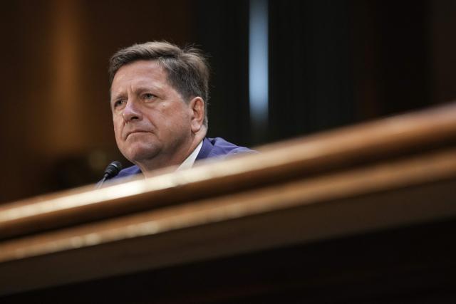 Jay Clayton, US Attorney for the Southern District of New York, testifies during a Senate Intelligence Committee hearing on his nomination to be Director of National Intelligence, on Capitol Hill in Washington, DC, on July 15, 2026. (Photo by Ken Cedeno / AFP)