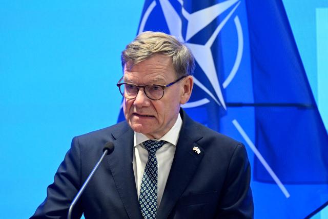 German Foreign Minister Johann Wadephul delivers a joint press conference with his Finnish counterpart in Helsinki, Finland, on July 15, 2026. (Photo by Markku Ulander / Lehtikuva / AFP) / Finland OUT
