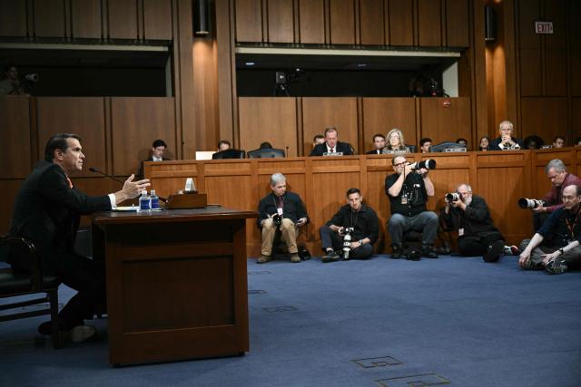 Acting US Attorney General Todd Blanche testifies during a Senate Judiciary Committee hearing on his nomination to be Attorney General, on Capitol Hill in Washington, DC, on July 15, 2026. President Donald Trump's pick to be the next US attorney general -- his former personal defense lawyer Todd Blanche -- faces what is expected to be a contentious Senate nomination hearing on Wednesday. (Photo by Brendan SMIALOWSKI / AFP)