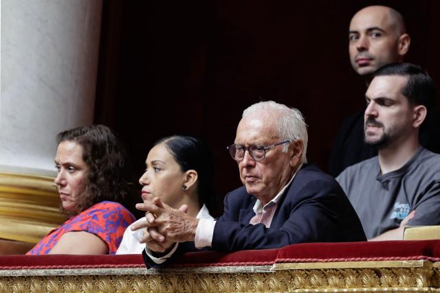 Chairman of the National Consultative Ethics Committee (CCNE) Jean-Francois Delfraissy  attends the exam session of the vote on the assisted dying bill at the National Assembly, France's lower house of parliament in Paris on July 15, 2026. France is set to move closer to joining the ranks of countries that guarantee the right to assisted dying, after the long journey to adoption of a controversial bill. (Photo by STEPHANE DE SAKUTIN / AFP)