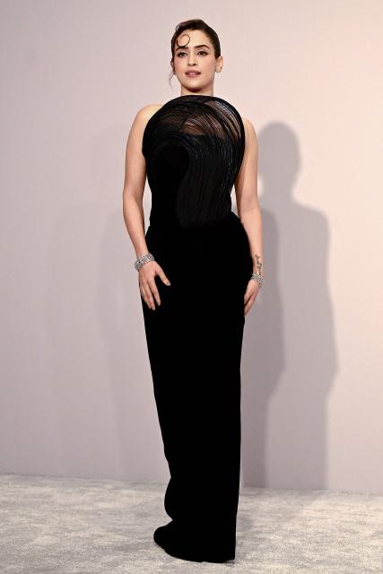 Bollywood actress Sanya Malhotra attends the couture show of Indian designer Gaurav Gupta in Mumbai on July 17, 2026. (Photo by Sujit JAISWAL / AFP)