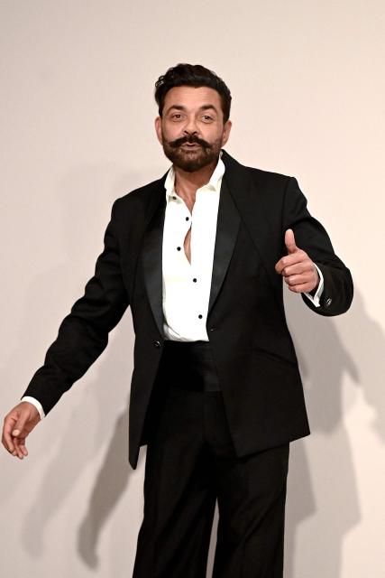 Bollywood actor Bobby Deol attends the couture show of Indian designer Gaurav Gupta in Mumbai on July 17, 2026. (Photo by Sujit JAISWAL / AFP)