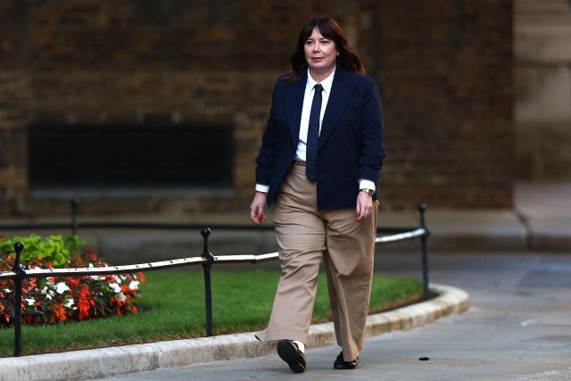 Labour backbencher Anneliese Midgley arrives at Downing Street in London, July 20, 2026 as cabinet appointments are being made after Andy Burnham became Britain's new Prime Minister. Burnham vowed on Monday to put forward a 10-year plan for Britain, saying the country needed to make politics work. (Photo by Peter Nicholls / AFP)