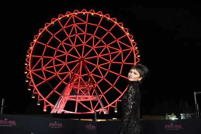 US actress Zendaya poses during a fan event for the upcoming film Spider-Man: Brand New Day at Aztlan Feria de Chapultepec in Mexico City on July 20, 2026. (Photo by Alfredo ESTRELLA / AFP)