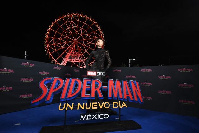 US actress Zendaya poses during a fan event for the upcoming film Spider-Man: Brand New Day at Aztlan Feria de Chapultepec in Mexico City on July 20, 2026. (Photo by Alfredo ESTRELLA / AFP)