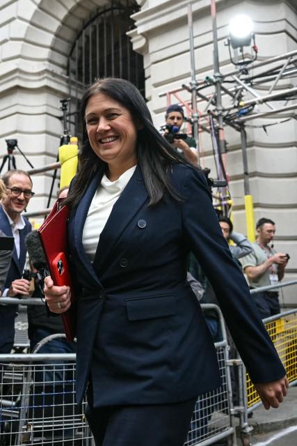 Britain’s incoming Culture Secretary Lisa Nandy arrives ahead of a cabinet meeting in Downing Street in London on July 21, 2026, a day after Andy Burnham became Britain's new prime minister. Britain's new Prime Minister Andy Burnham lost no time on July 20 in reshaping the cabinet he inherited from Keir Starmer, removing key figures and offering others new positions. (Photo by JUSTIN TALLIS / AFP)