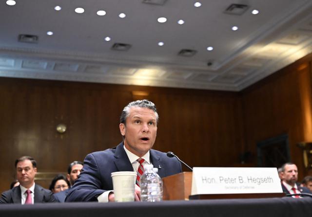US Defense Secretary Pete Hegseth testifies during a Senate Committee on Appropriations hearing on Capitol Hill in Washington, DC, on July 21, 2026. US lawmakers are conducting a hearing to examine a review of US President Donald Trump's supplemental funding request of June 24, 2026. (Photo by Alex WROBLEWSKI / AFP)