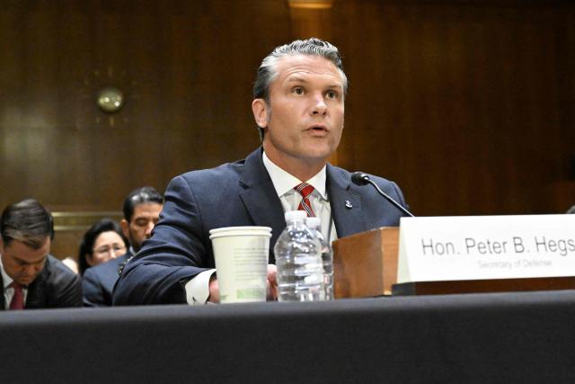 US Defense Secretary Pete Hegseth testifies during a Senate Committee on Appropriations hearing on Capitol Hill in Washington, DC, on July 21, 2026. US lawmakers are conducting a hearing to examine a review of US President Donald Trump's supplemental funding request of June 24, 2026. (Photo by Alex WROBLEWSKI / AFP)