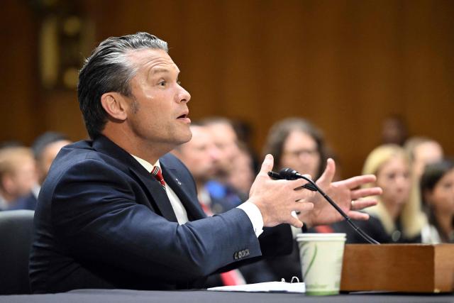 US Defense Secretary Pete Hegseth testifies during a Senate Committee on Appropriations hearing on Capitol Hill in Washington, DC, on July 21, 2026. US lawmakers are conducting a hearing to examine a review of US President Donald Trump's supplemental funding request of June 24, 2026. (Photo by Alex WROBLEWSKI / AFP)