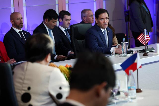 US Secretary of State Marco Rubio attends the ASEAN Post-Ministerial Conference with US on the sidelines of the Association of Southeast Asian Nations (ASEAN) Foreign Ministers' Meeting in Pasay, Metro Manila on July 22, 2026. (Photo by ELOISA LOPEZ / POOL / AFP)