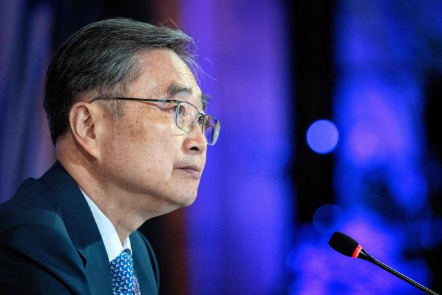 South Korea's Foreign Minister Cho Hyun speaks during the ASEAN Post-Ministerial Conference with South Korea during the ASEAN Foreign Ministers' Meeting at the Philippine International Convention Center in Pasay, Metro Manila on July 22, 2026. (Photo by Ezra Acayan / POOL / AFP)