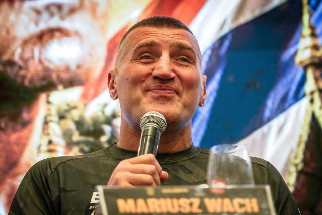 Poland's Mariusz Wach attends a press conference ahead of his charity boxing bout against Britain's Tyson Fury in Pattaya on July 22, 2026. (Photo by Chanakarn LAOSARAKHAM / AFP)