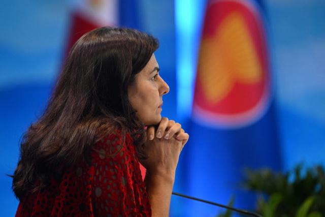 ASEAN Deputy Secretary General Dato Astanah Abdul Aziz listens during the ASEAN Trilateral Meeting with Switzerland on the sidelines of the Association of Southeast Asian Nations (ASEAN) Foreign Ministers' Meeting in Pasay, Metro Manila on July 22, 2026. (Photo by Ted ALJIBE / POOL / AFP)
