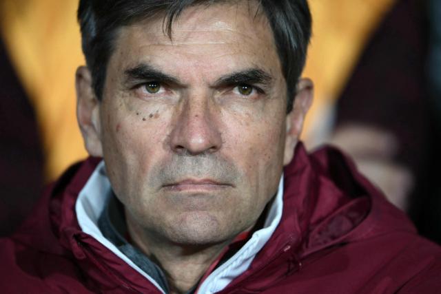 Lanus' head coach Mauricio Pellegrino looks on ahead of the first leg of the Copa Sudamericana knockout round play-off football match between Argentina's Lanus and Peru's Cienciano, at the Ciudad de Lanus stadium, in Lanus, Buenos Aires province, Argentina on July 22, 2026. (Photo by Luis ROBAYO / AFP)