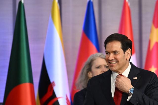 US Secretary of State Marco Rubio attends the Association of the Southeast Asian Nations (ASEAN) Foreign Ministers' Meeting in Pasay, Metro Manila on July 23, 2026. (Photo by Brendan Smialowski / POOL / AFP)