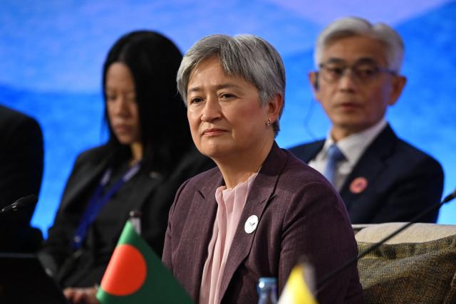 Australia’s Foreign Minister Penny Wong attends the Association of the Southeast Asian Nations (ASEAN) Foreign Ministers' Meeting in Pasay, Metro Manila on July 23, 2026. (Photo by Brendan Smialowski / POOL / AFP)