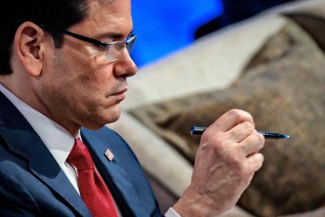 US Secretary of State Marco Rubio attends the 33rd ASEAN Regional Forum (ARF), part of the Southeast Asian Nations (ASEAN) Foreign Ministers' Meeting  in Pasay, Metro Manila on July 23, 2026. (Photo by Ezra Acayan / POOL / AFP)