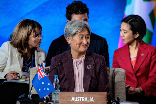 Australia Foreign Minister Penny Wong attends the 33rd ASEAN Regional Forum (ARF), part of the Association of Southeast Asian Nations (ASEAN) Foreign Ministers Meeting in Pasay, Metro Manila on July 23, 2026. (Photo by Ezra Acayan / POOL / AFP)