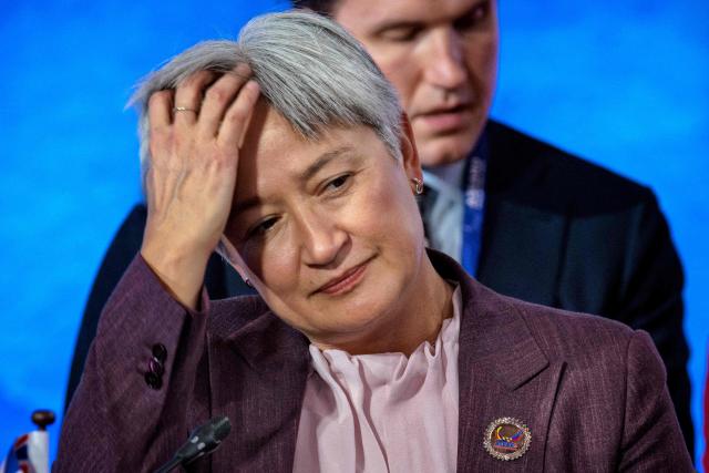 Australia Foreign Minister Penny Wong attends the 33rd ASEAN Regional Forum (ARF), part of the Association of Southeast Asian Nations (ASEAN) Foreign Ministers Meeting in Pasay, Metro Manila on July 23, 2026. (Photo by Ezra Acayan / POOL / AFP)