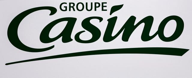 (FILES) This photograph taken on June 11, 2024 shows the logo of French supermarket and retail group Casino displayed during the General Assembly for Casino in Paris. The Casino Group's bank creditors have "given their agreement in principle" to the conditions set by the retailer's board of directors regarding the restructuring of its debt, Casino said in a statement on July 23, 2026. (Photo by STEPHANE DE SAKUTIN / AFP)