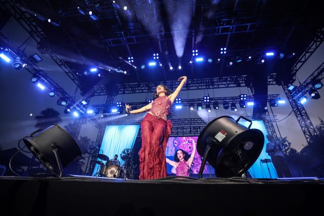 Victoria Naika Richard aka "Naika" performs on stage during the 78th edition of the Nice Jazz Festival in Nice, south-eastern France on July 23, 2026. (Photo by Valery HACHE / AFP)