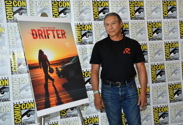 US actor Gregory Cruz attends “Drifter” press line during Comic Con International in San Diego on July 23, 2026. (Photo by Chris DELMAS / AFP)