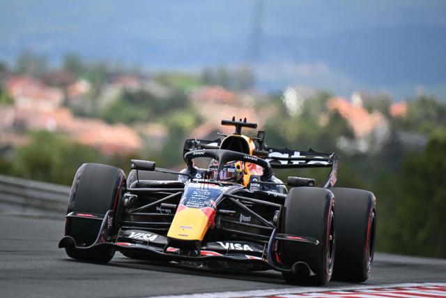 Red Bull Racing's Dutch driver Max Verstappen drives during the first practice session at the Hungaroring racetrack in Mogyorod near Budapest, Hungary, on July 24, 2026 ahead of the Formula One Hungarian Grand Prix. (Photo by Attila KISBENEDEK / AFP)