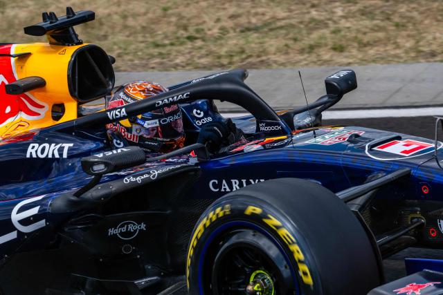 Red Bull Racing's Dutch driver Max Verstappen drives during the first practice session at the Hungaroring racetrack in Mogyorod near Budapest, Hungary, on July 24, 2026 ahead of the Formula One Hungarian Grand Prix. (Photo by Andrej ISAKOVIC / AFP)