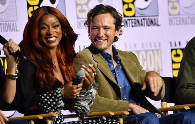 US actors Keke Palmer and Lewis Pullman attend “Spaceballs: The New One” panel during Comic Con International in San Diego on July 24, 2026. (Photo by Chris DELMAS / AFP)