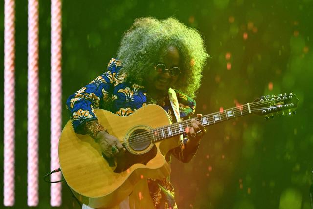 Brazilian singer Chico Cesar performs during the Rio 2026 Winter Festival at Marina da Gloria in Rio de Janeiro, Brazil on July 24, 2026. (Photo by Pablo PORCIUNCULA / AFP)