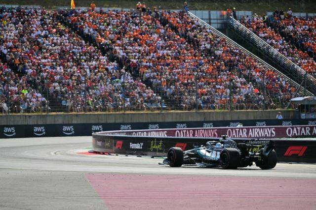 Mercedes' British driver George Russell competes during the qualifying session at the Hungaroring racetrack in Mogyorod near Budapest, Hungary, on July 25, 2026 ahead of the Formula One Hungarian Grand Prix. (Photo by Andrej ISAKOVIC / AFP)